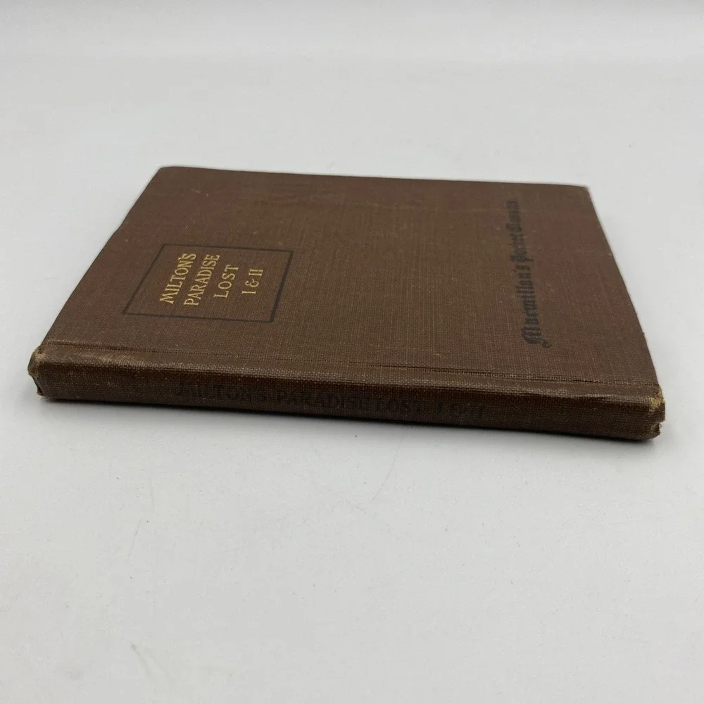 Antique Milton's Paradise Lost Books I + II 1920‎ Macmillan's Pocket Classics
